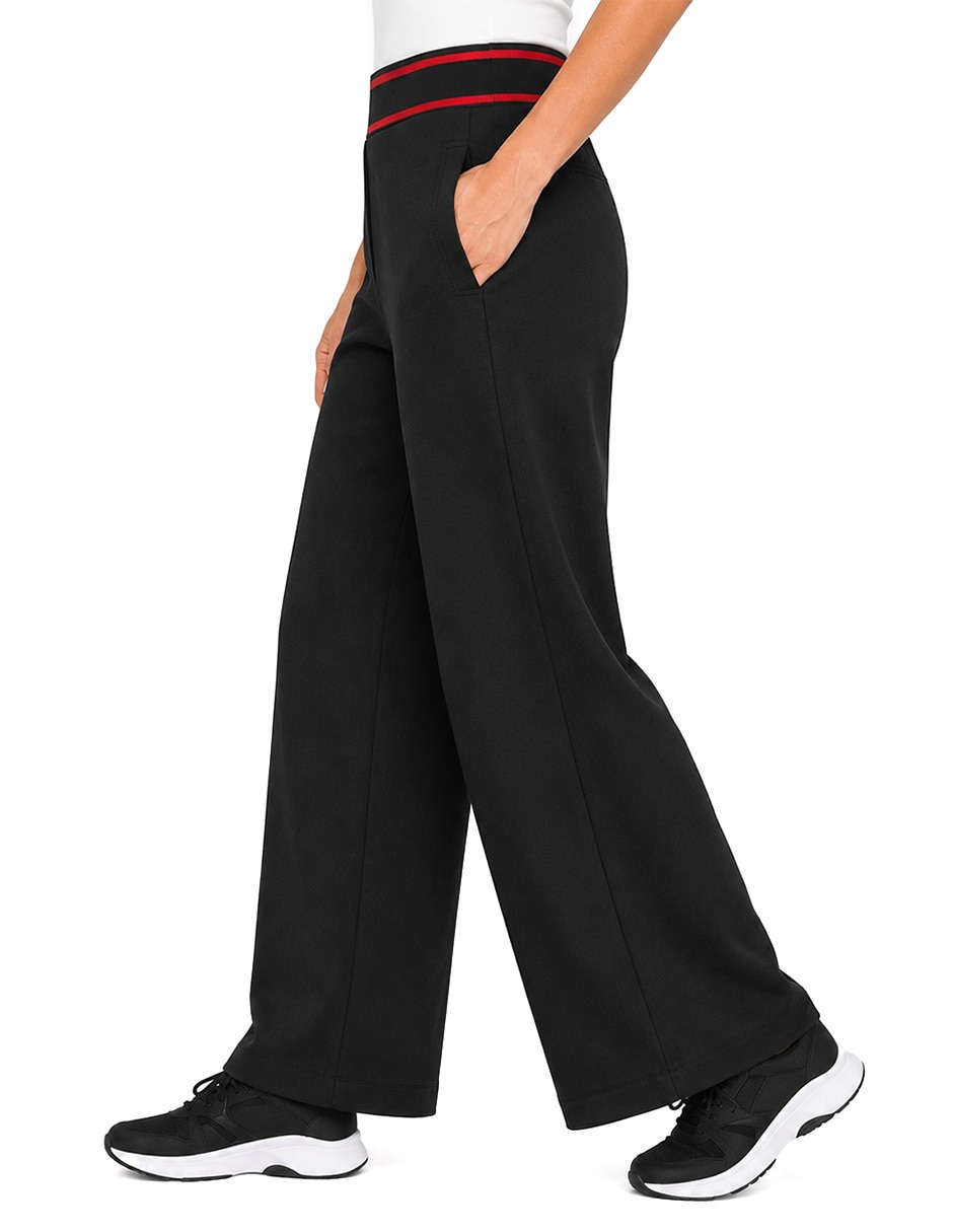 Pants regular con elástico para mujer 3