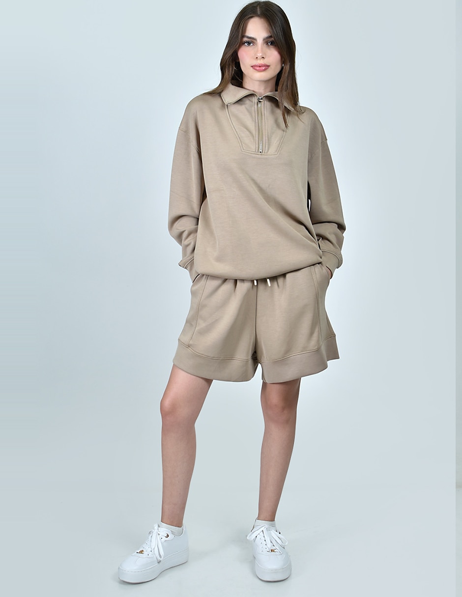 Conjunto deportivo regular con elástico para mujer 6