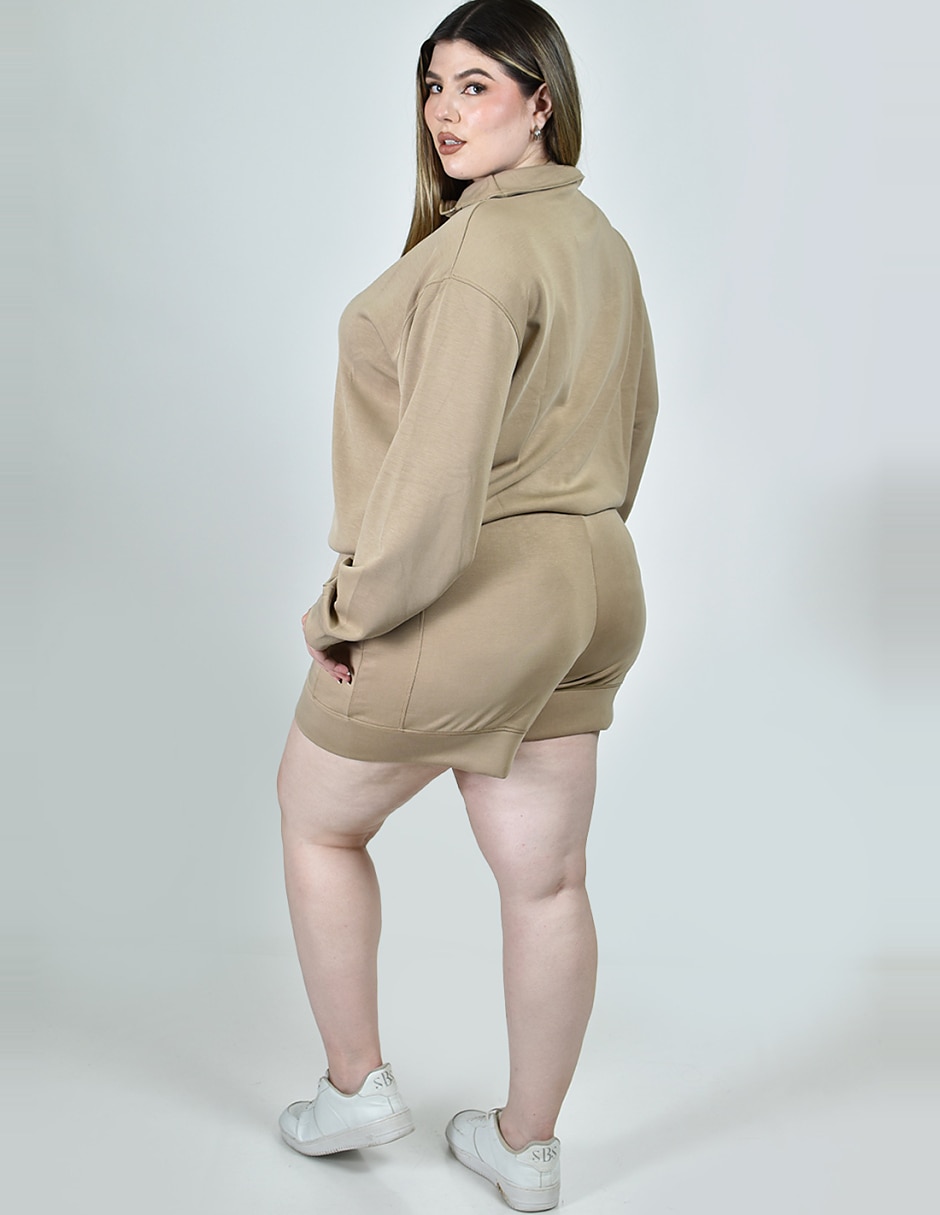 Conjunto deportivo regular con elástico para mujer 4