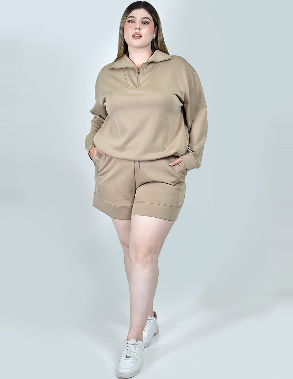 Conjunto deportivo regular con elástico para mujer 2