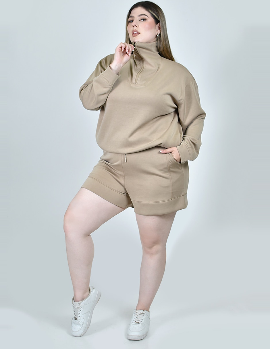 Conjunto deportivo regular con elástico para mujer 6