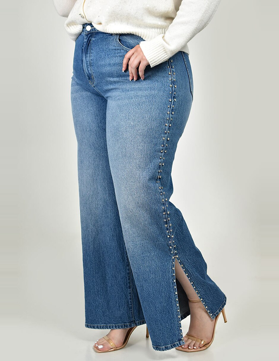 Jeans wide leg j-ch-zh-0215-denim para mujer 5