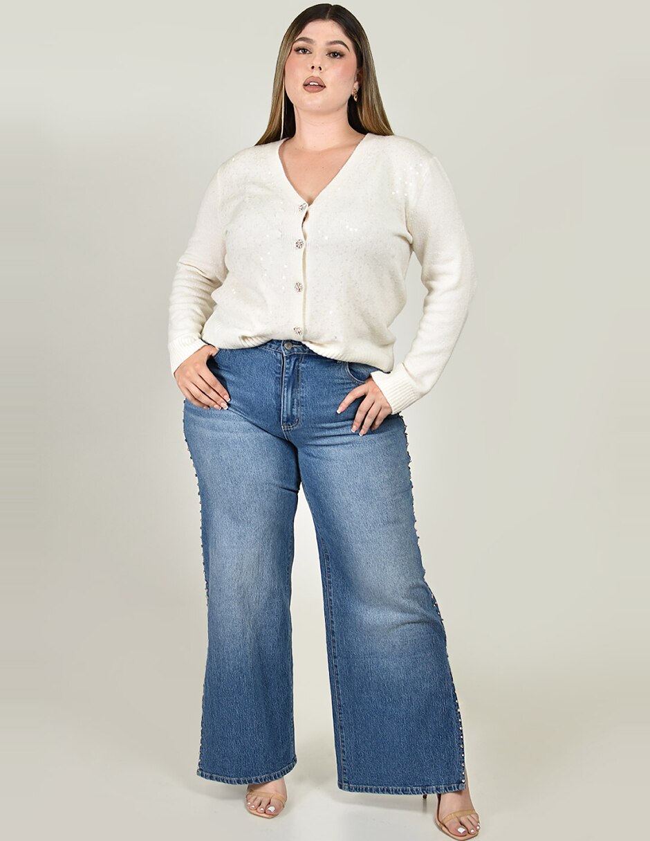 Jeans wide leg j-ch-zh-0215-denim para mujer 7