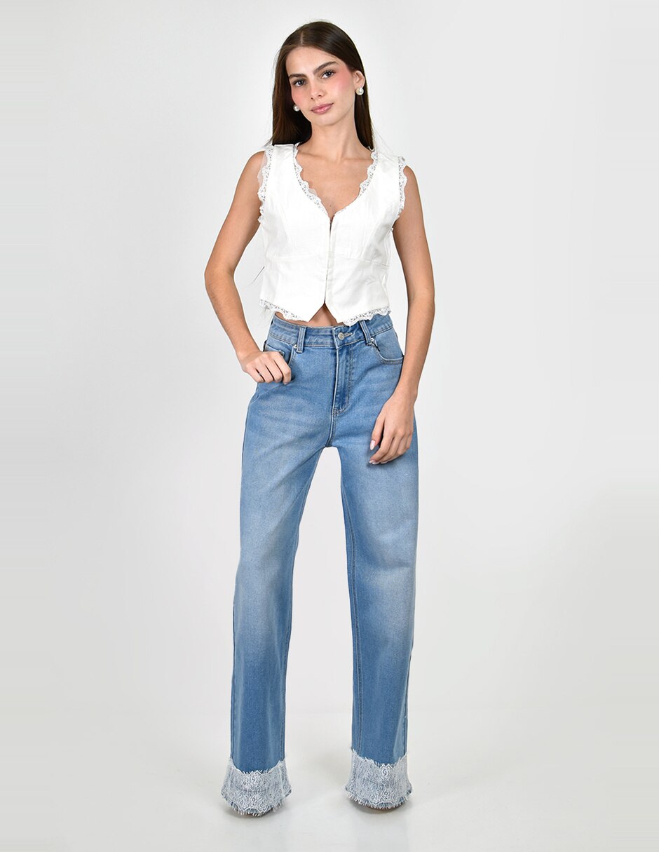 Jeans wide leg para mujer 5