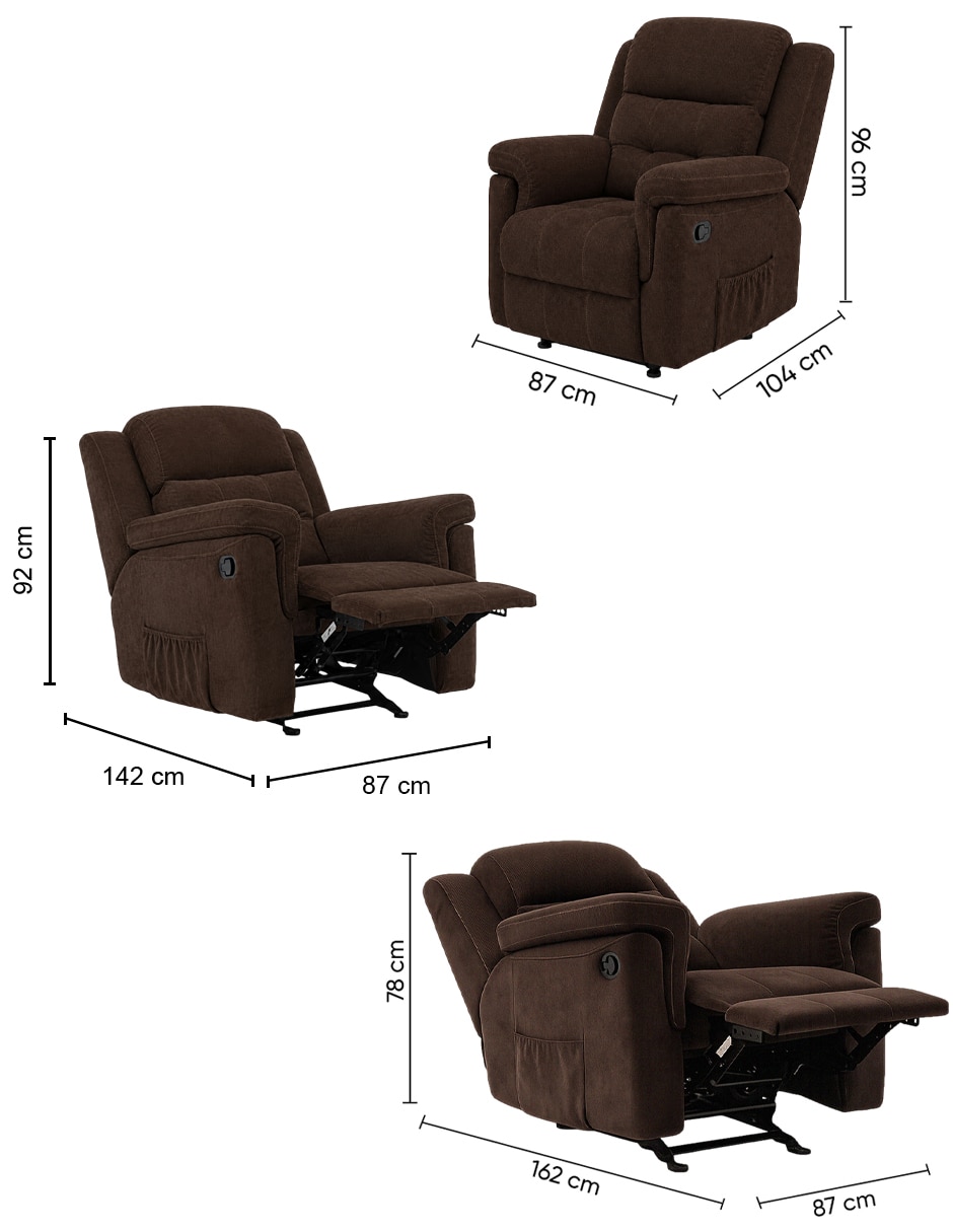 Reclinable indie de tela 9
