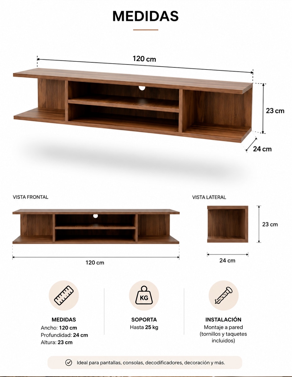 Repisa armable de mdf 4