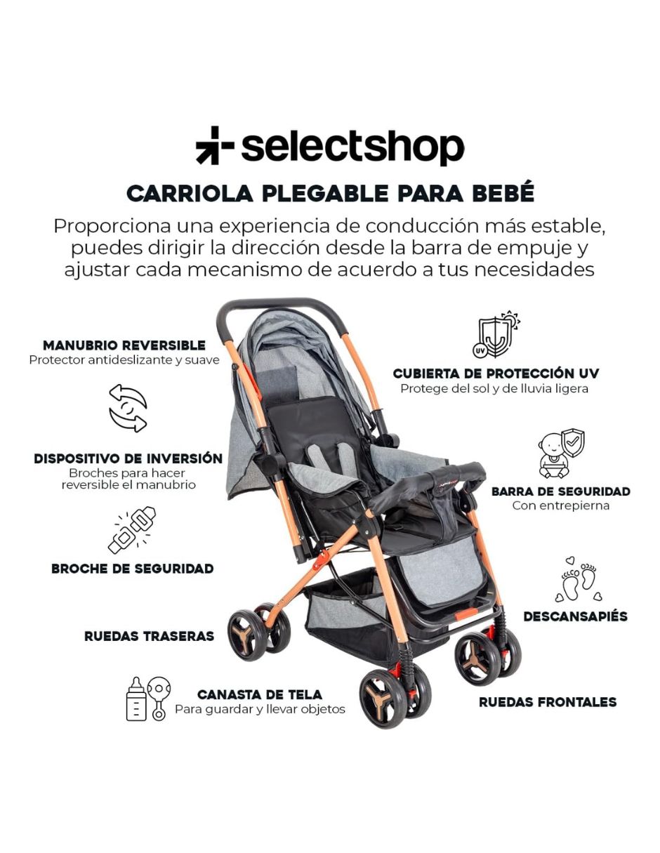 Carriola estándar plegable 4