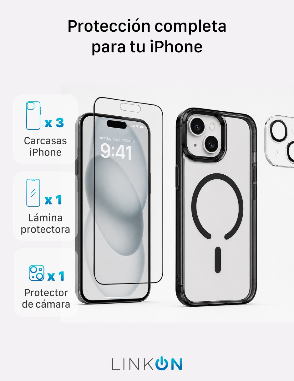 Funda para apple cell case x3 + 1 de tpu 5