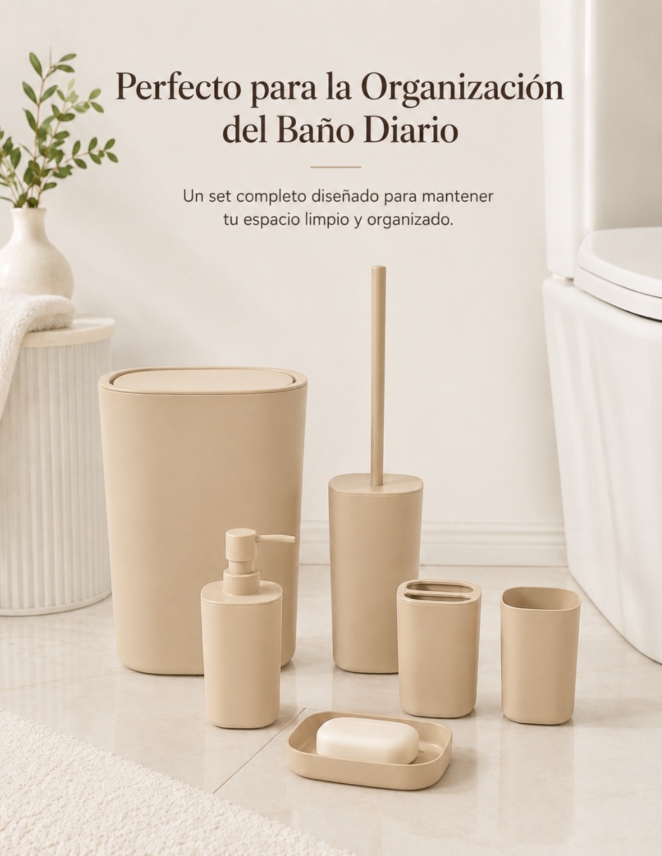 Juego de accesorios para baño 6 piezas 5