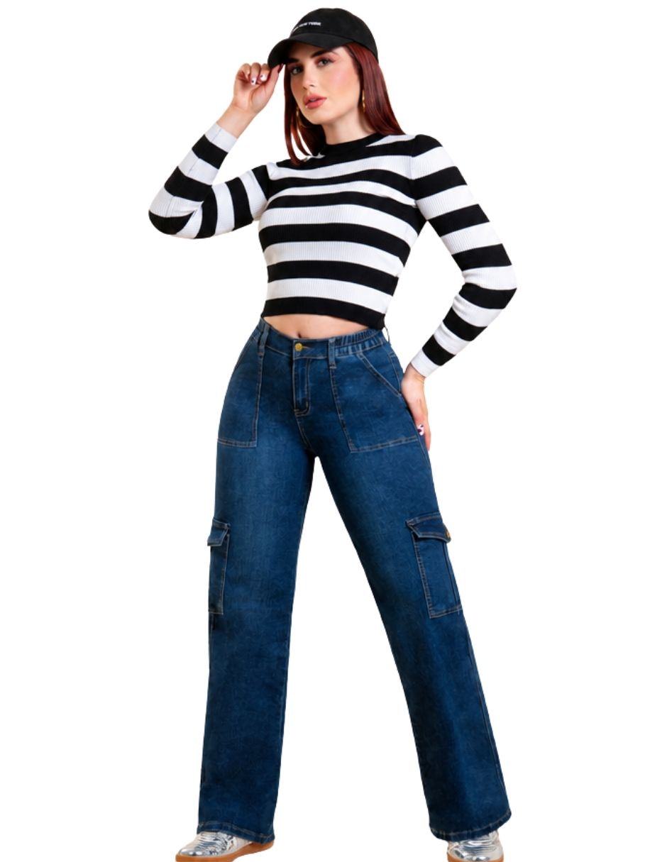Pantalón regular para mujer