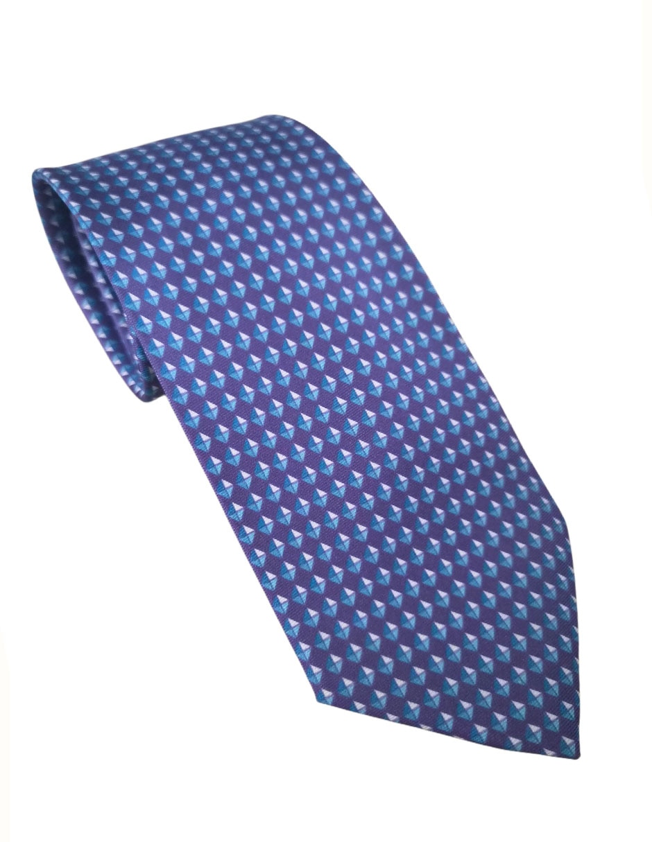 Corbata regular de seda estampado diferentes diseños para hombre 1