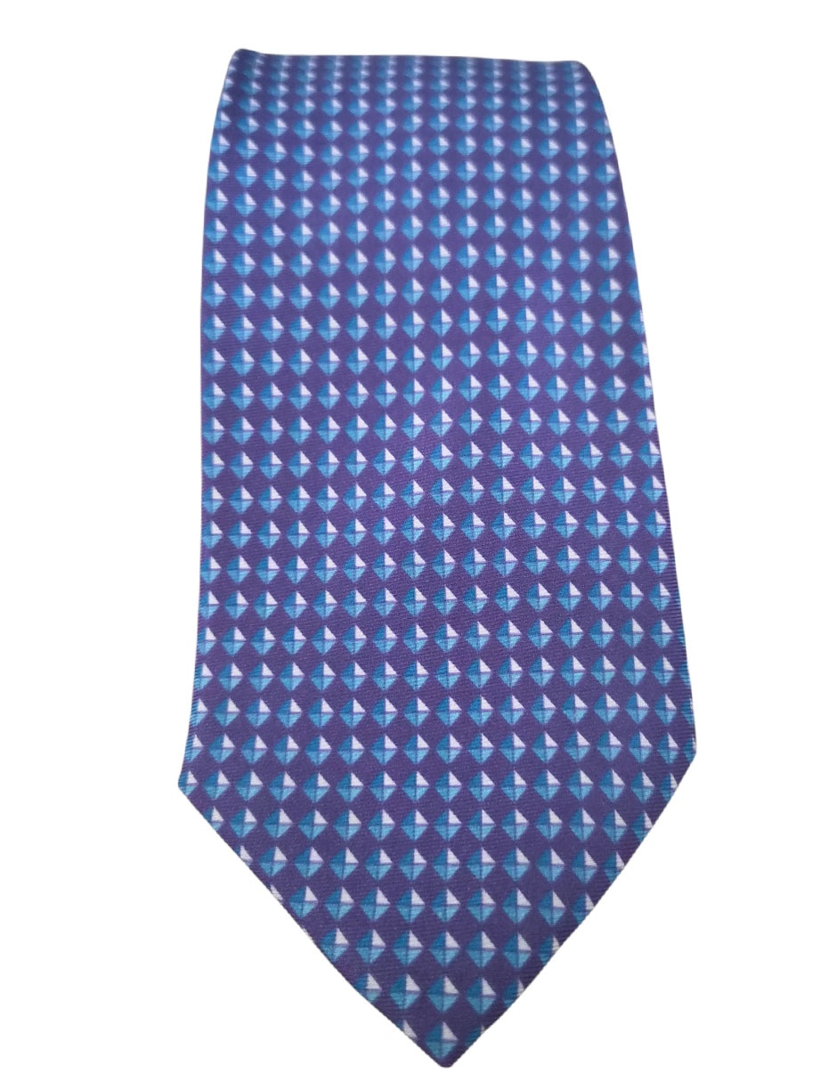 Corbata regular de seda estampado diferentes diseños para hombre 2