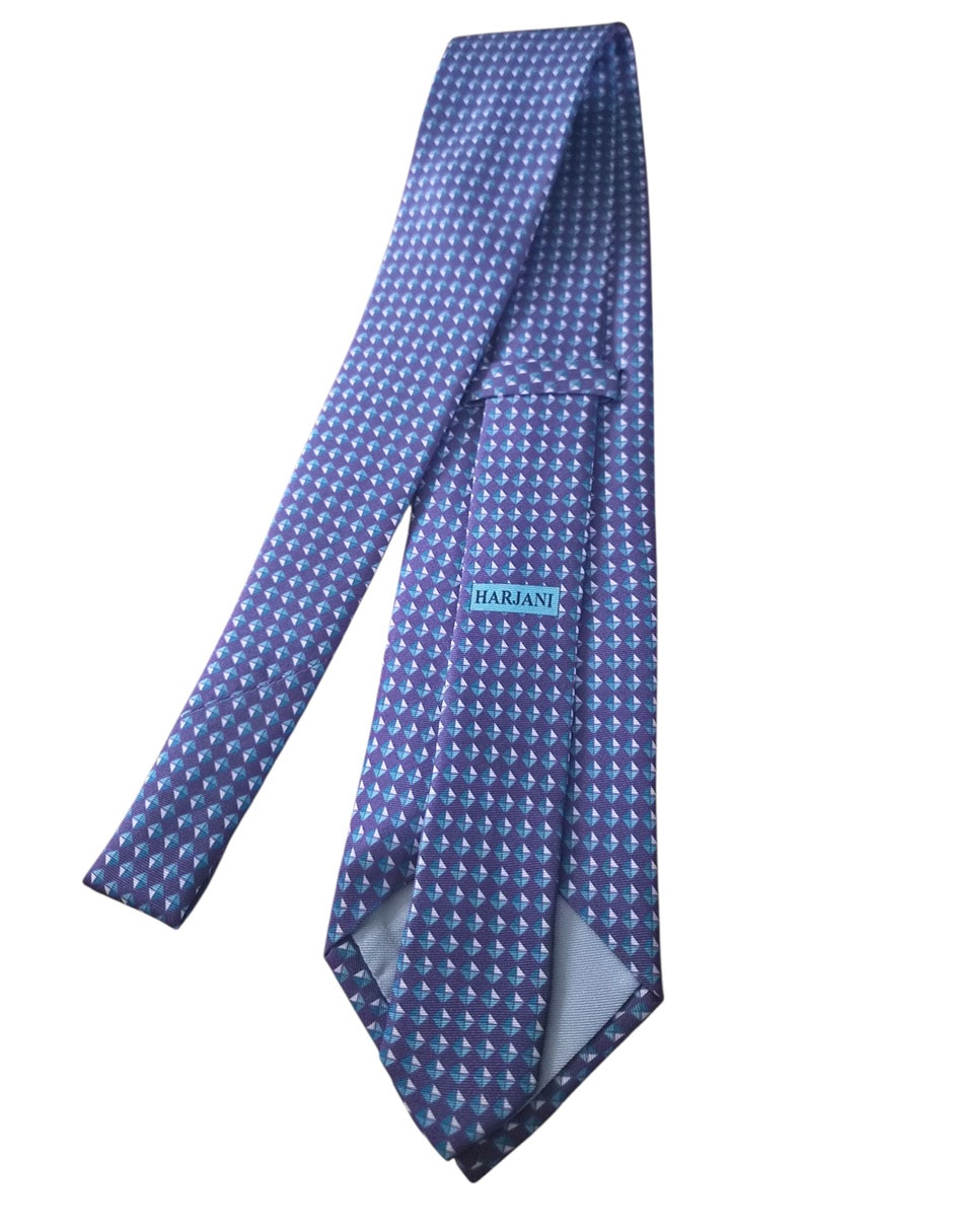 Corbata regular de seda estampado diferentes diseños para hombre 3