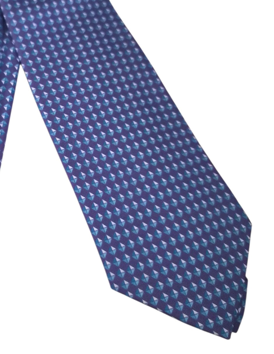 Corbata regular de seda estampado diferentes diseños para hombre 6