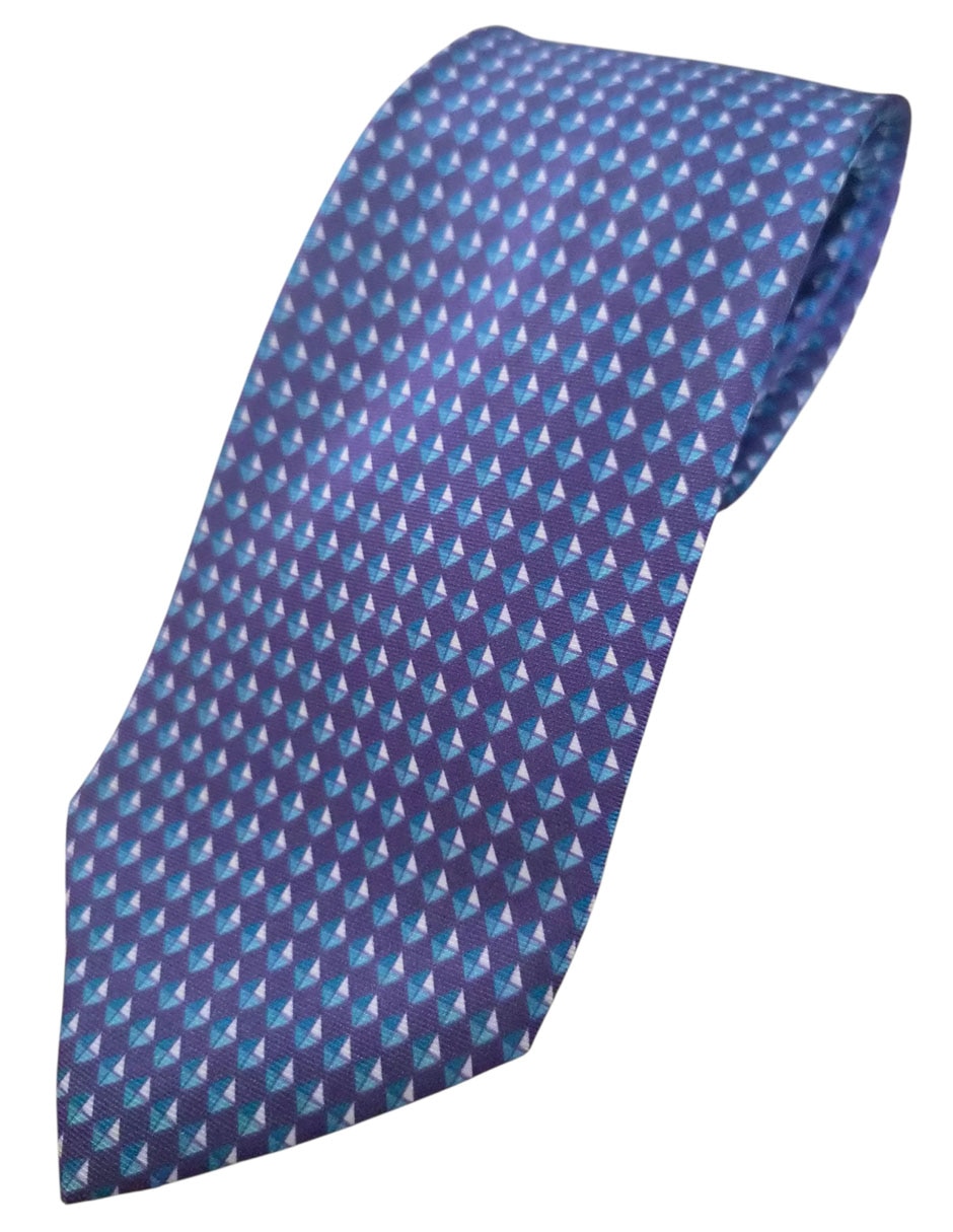 Corbata regular de seda estampado diferentes diseños para hombre 8
