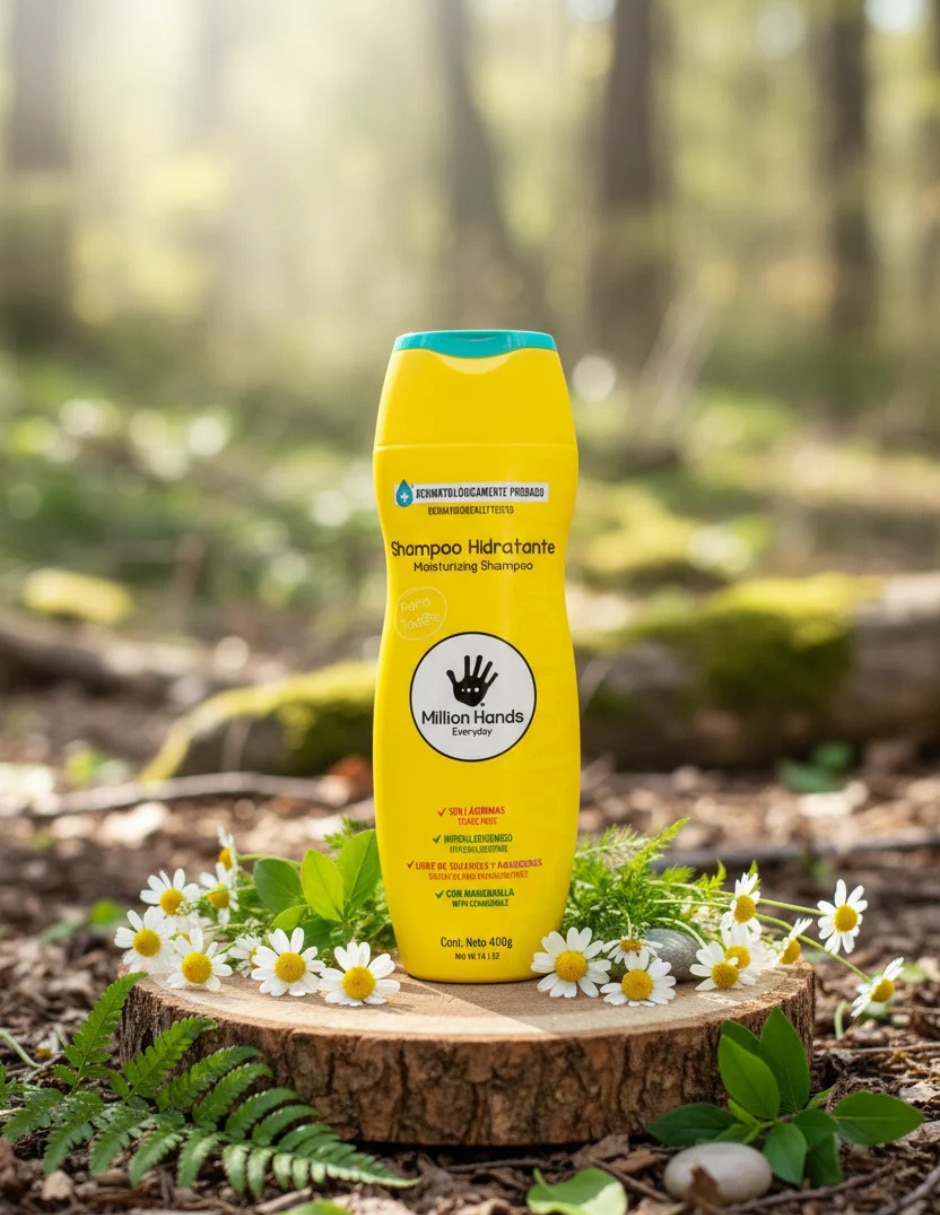 Shampoo Hidratante para cabello con manzanilla