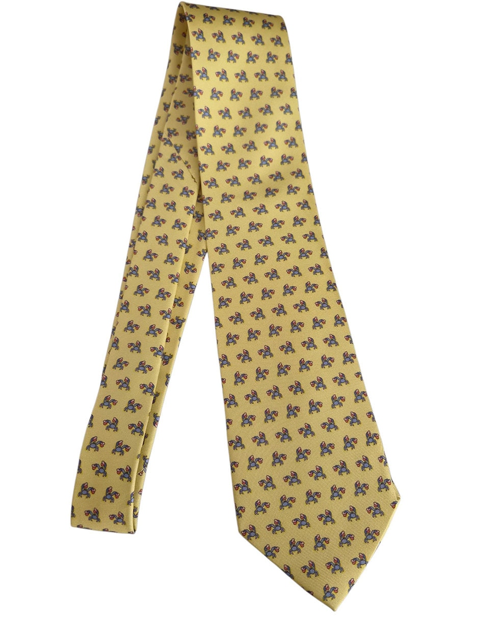 Corbata regular de seda estampado diferentes diseños para hombre 7