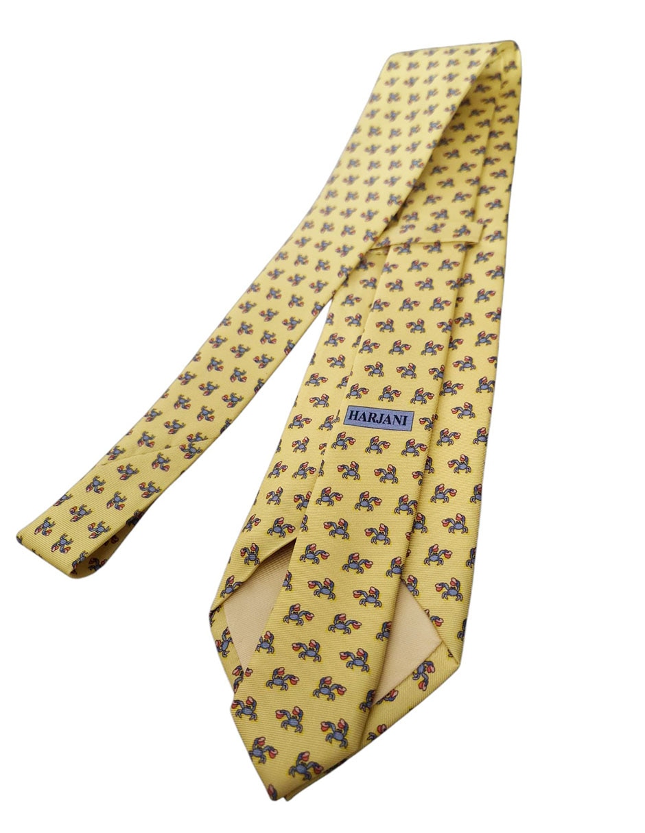 Corbata regular de seda estampado diferentes diseños para hombre 3