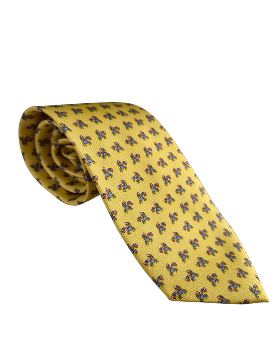 Corbata regular de seda estampado diferentes diseños para hombre 8