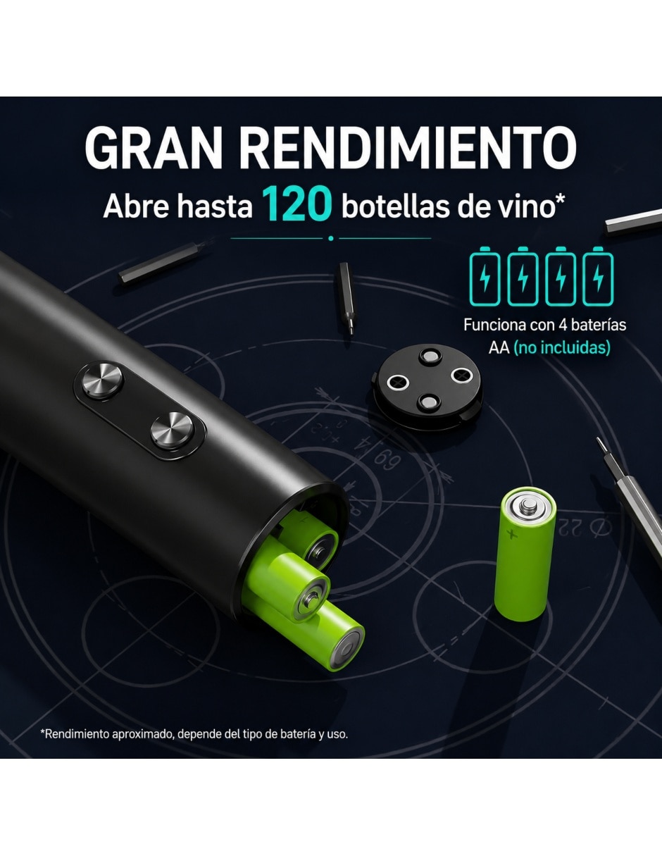 Sacacorchos eléctrico de metal 11