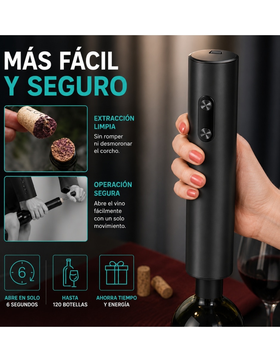 Sacacorchos eléctrico de metal 2