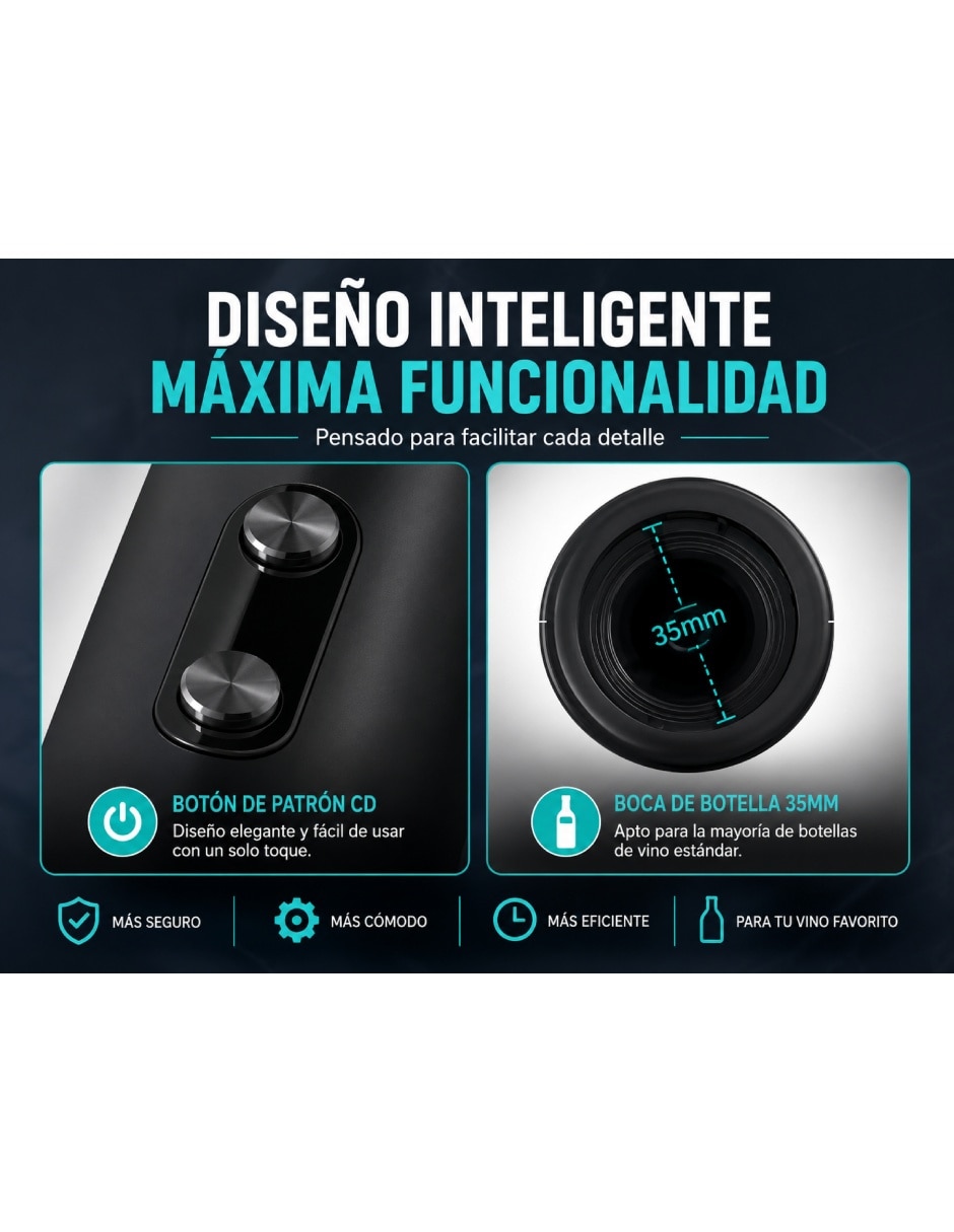 Sacacorchos eléctrico de metal 10