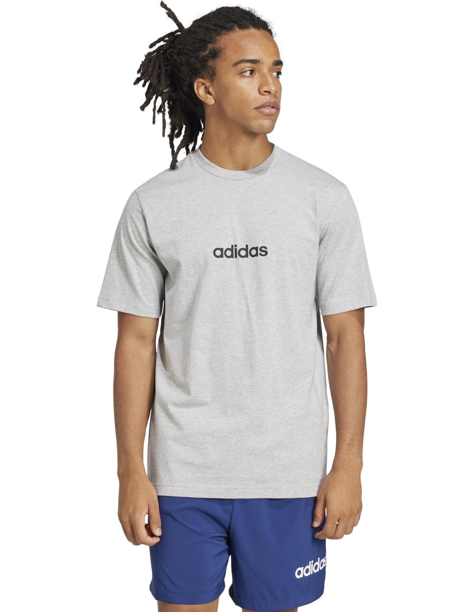 Playera deportiva para entrenamiento Essentials Linear Single de hombre 2