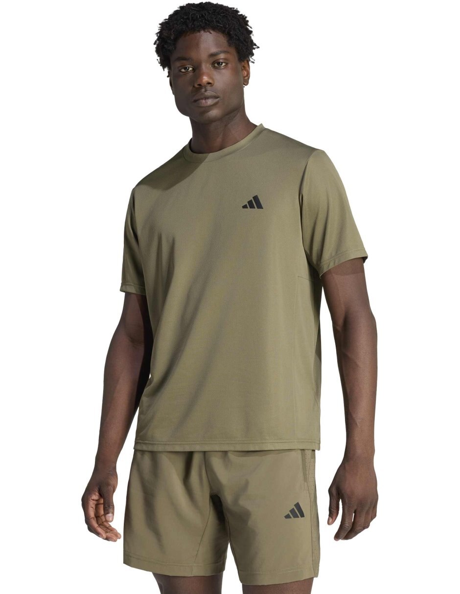 Playera deportiva para entrenamiento Workout Essentials Base de hombre 2