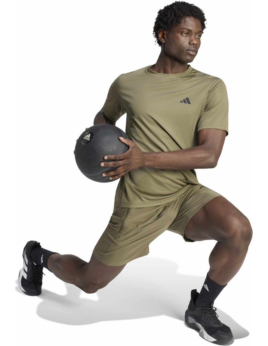 Playera deportiva para entrenamiento Workout Essentials Base de hombre 4