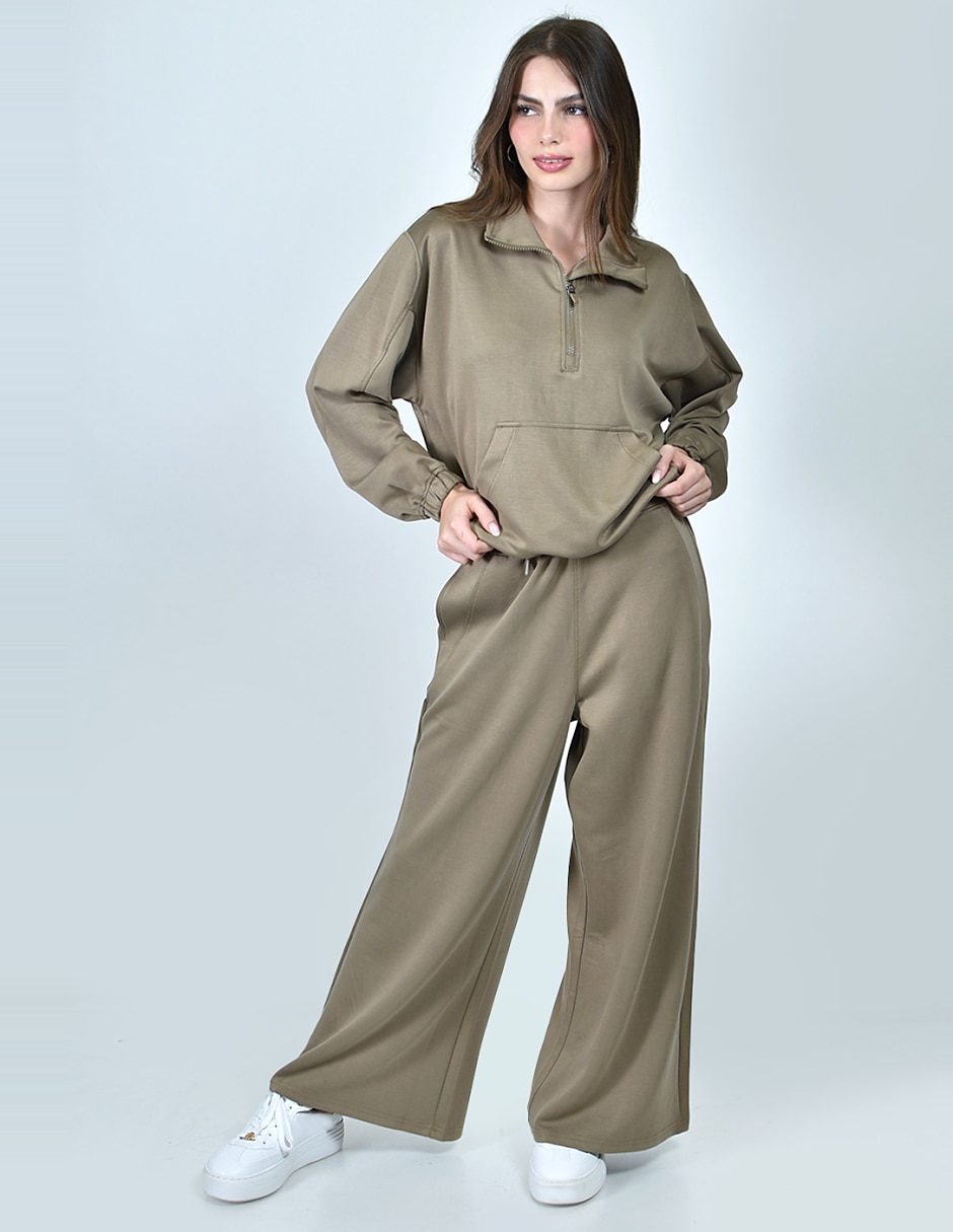 Conjunto deportivo regular con elástico para mujer 2