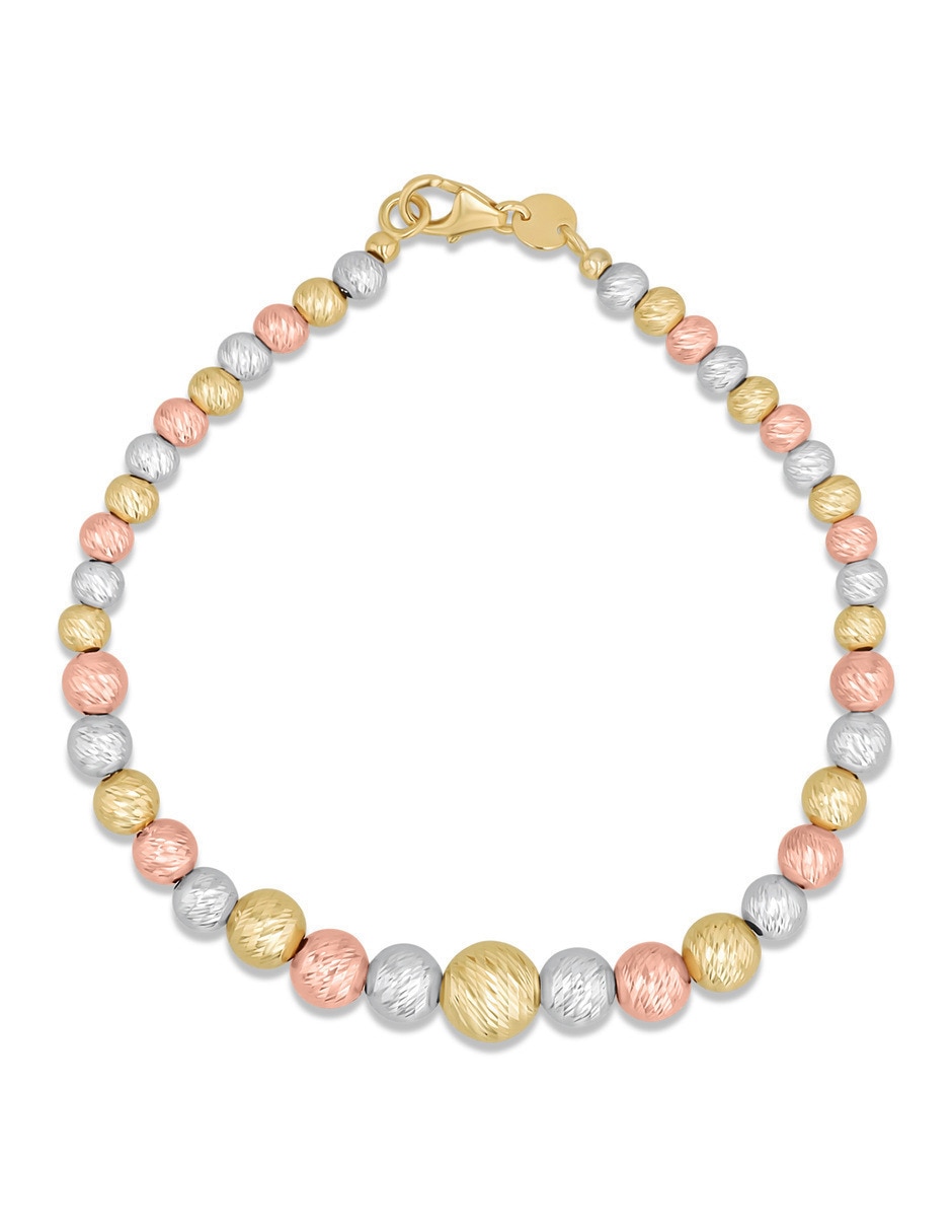 Pulsera de oro florentino 14 K acabado brillante Pulsera de oro florentino 14 K acabado brillante