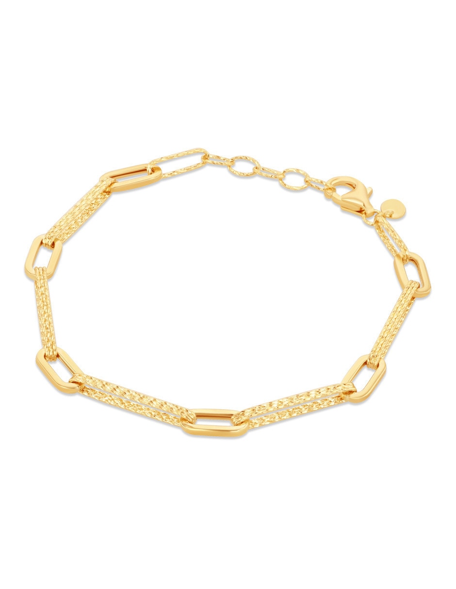 Pulsera de oro amarillo 10 K acabado brillante 4
