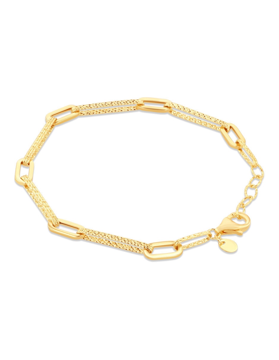 Pulsera de oro amarillo 10 K acabado brillante 3