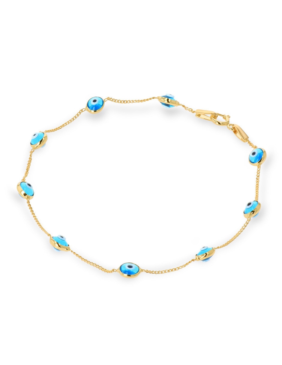 Pulsera de oro amarillo 14 K acabado brillante 4