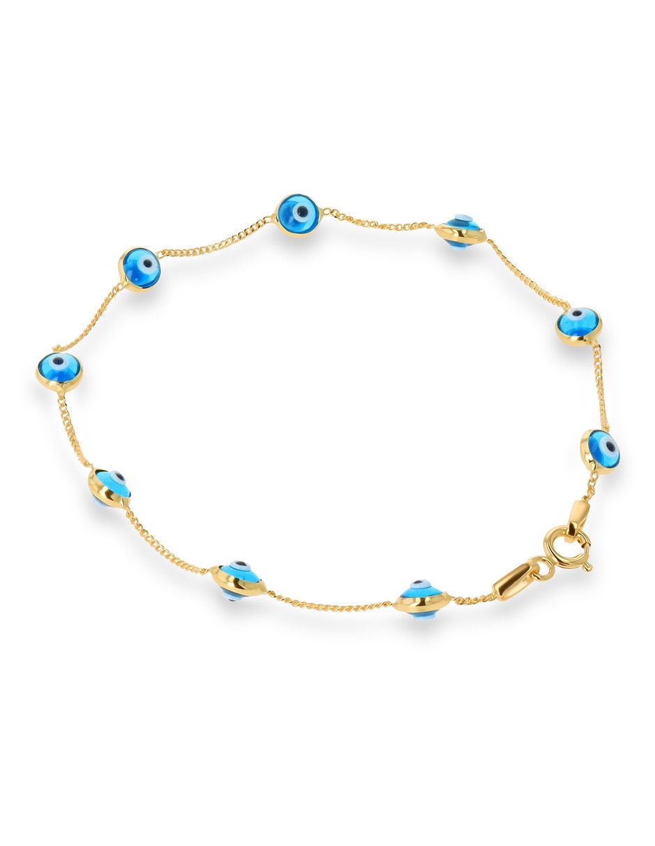 Pulsera de oro amarillo 14 K acabado brillante 3
