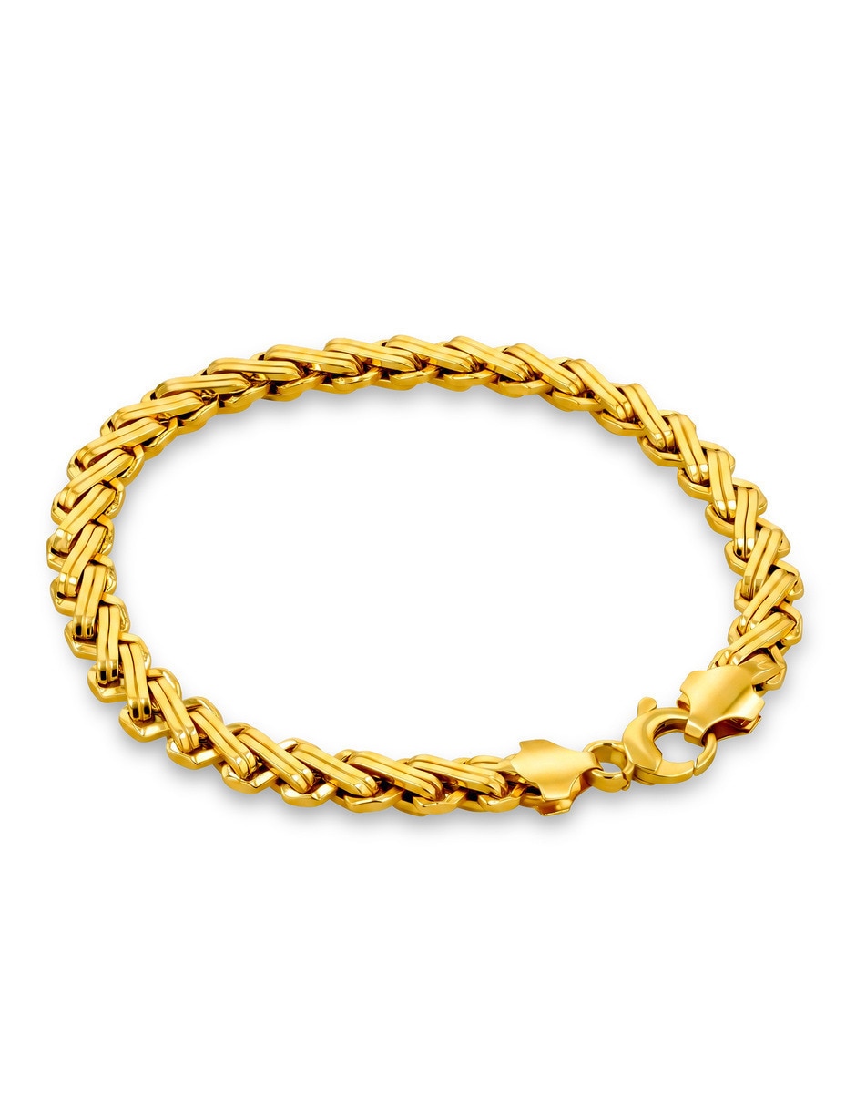 Pulsera de oro amarillo 10 K acabado brillante 3