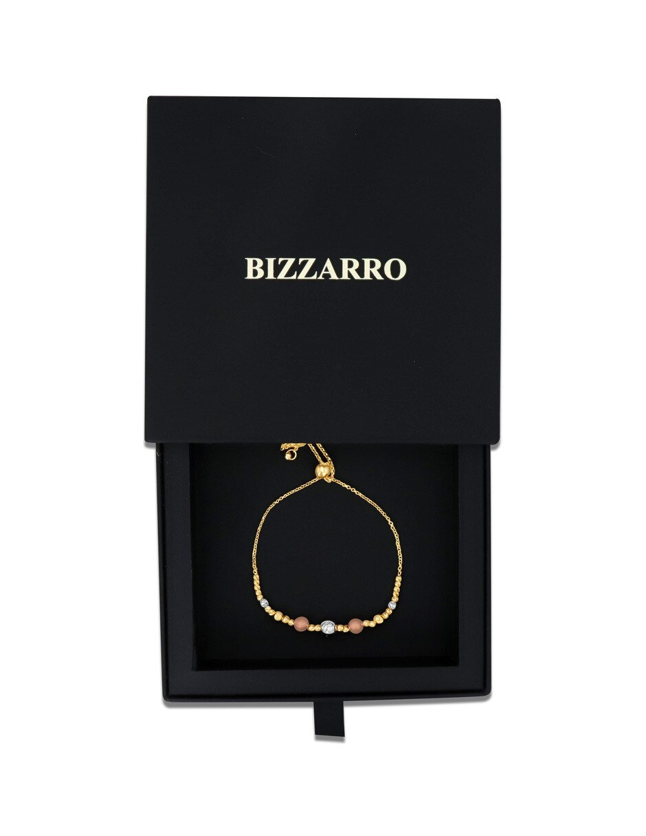 Pulsera de oro florentino 14 K acabado brillante 2