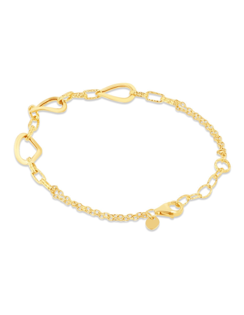 Pulsera de oro amarillo 10 K acabado brillante 3