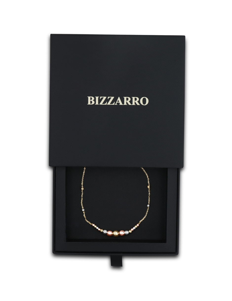Pulsera de oro florentino 14 K acabado brillante 2