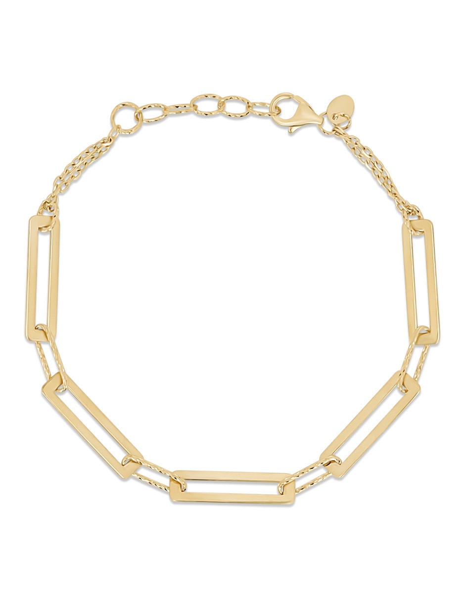 Pulsera de oro amarillo 10 K acabado brillante Pulsera de oro amarillo 10 K acabado brillante