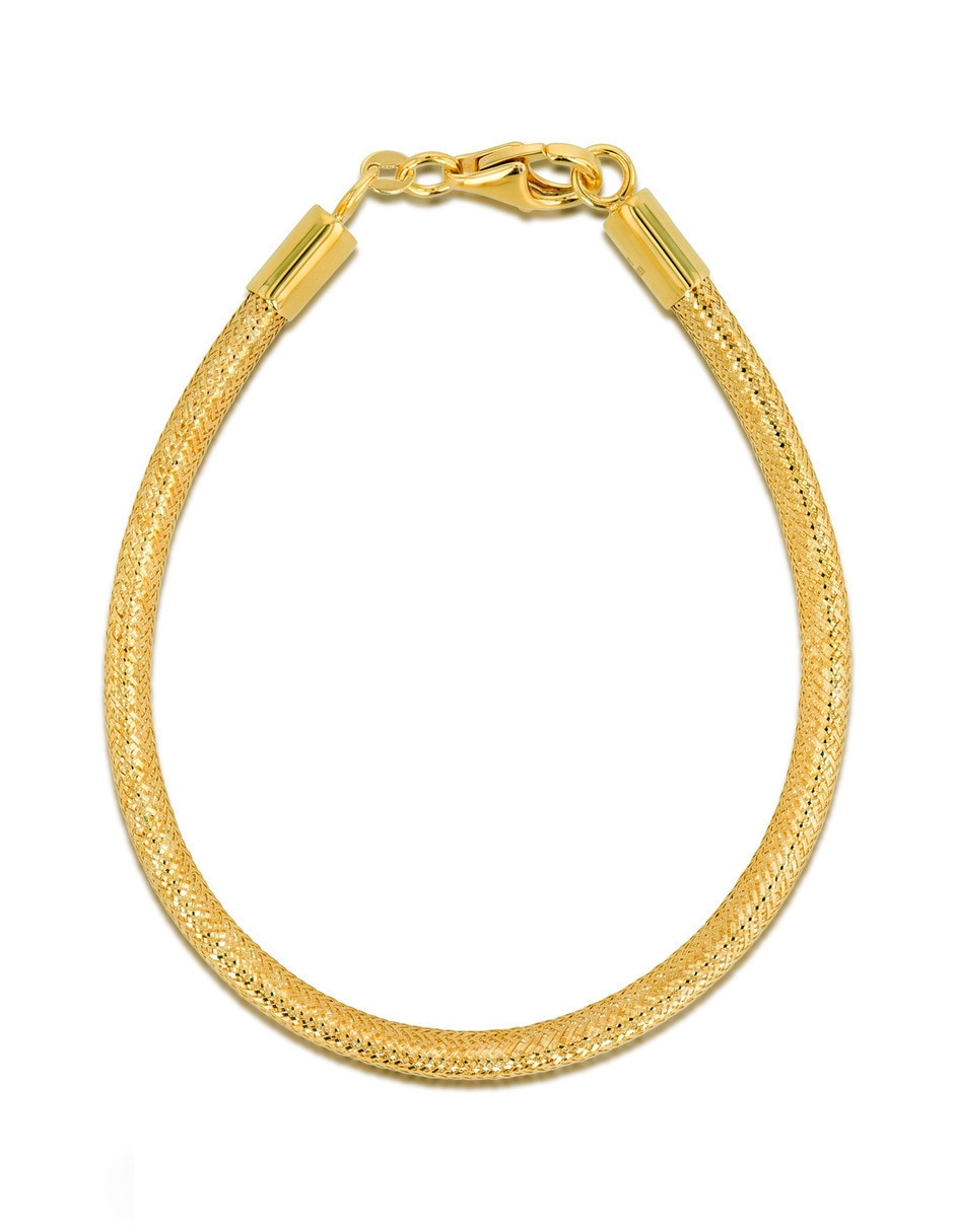 Pulsera de oro amarillo 10 K acabado brillante