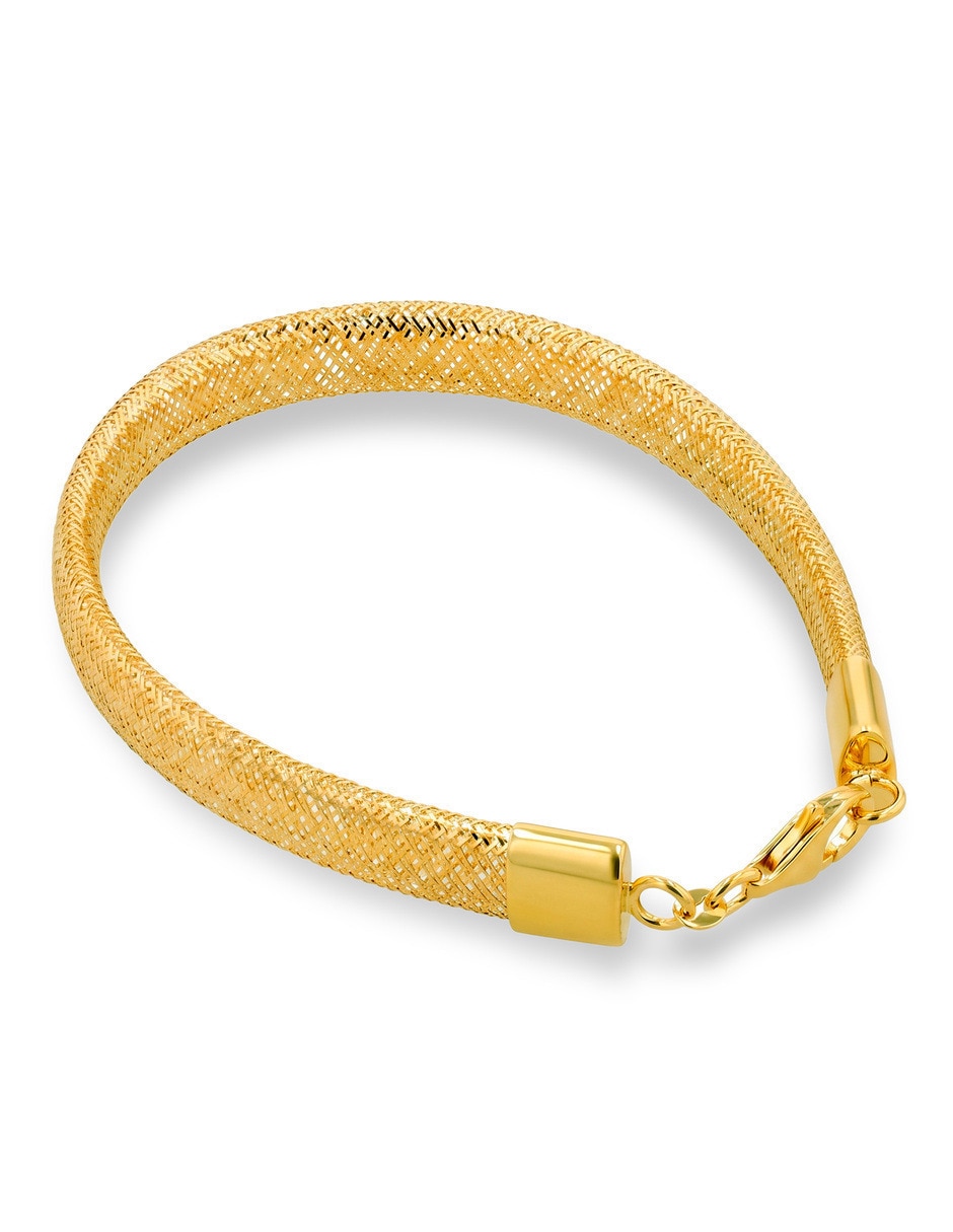 Pulsera de oro amarillo 10 K acabado brillante 3