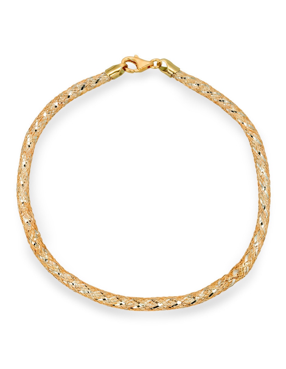 Pulsera de oro amarillo 10 K acabado brillante Pulsera de oro amarillo 10 K acabado brillante