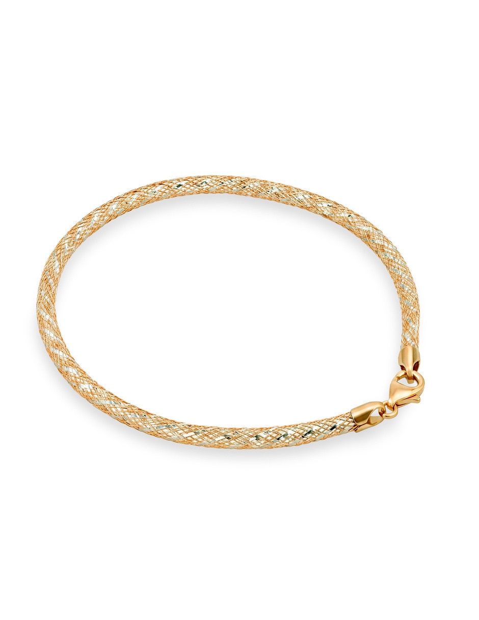Pulsera de oro amarillo 10 K acabado brillante 3