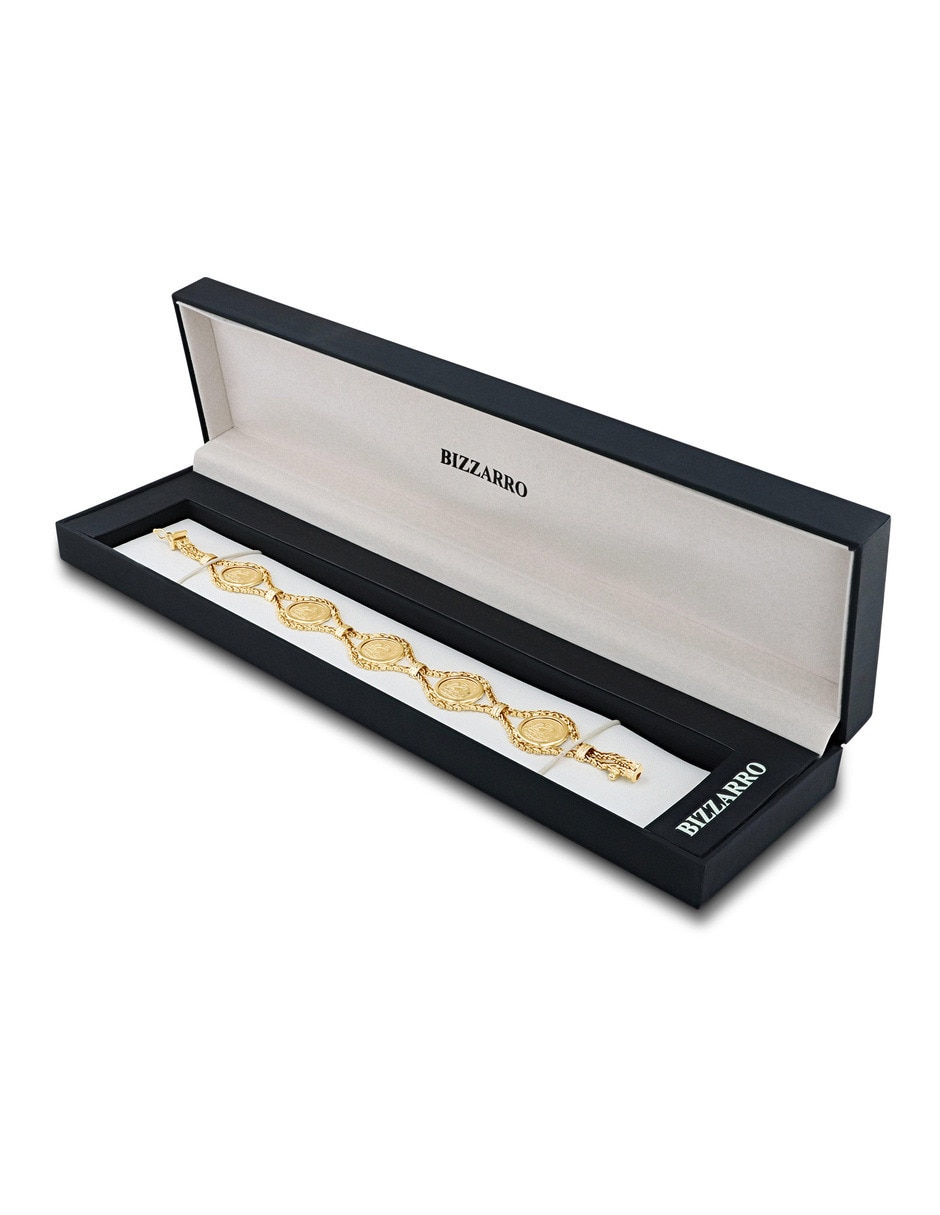 Pulsera de oro amarillo 14 K acabado brillante 2