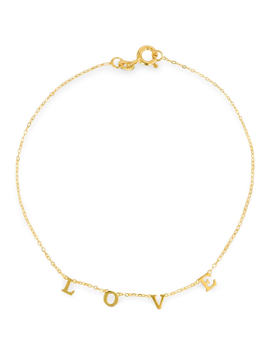 Pulsera de oro amarillo 10 K acabado brillante Pulsera de oro amarillo 10 K acabado brillante