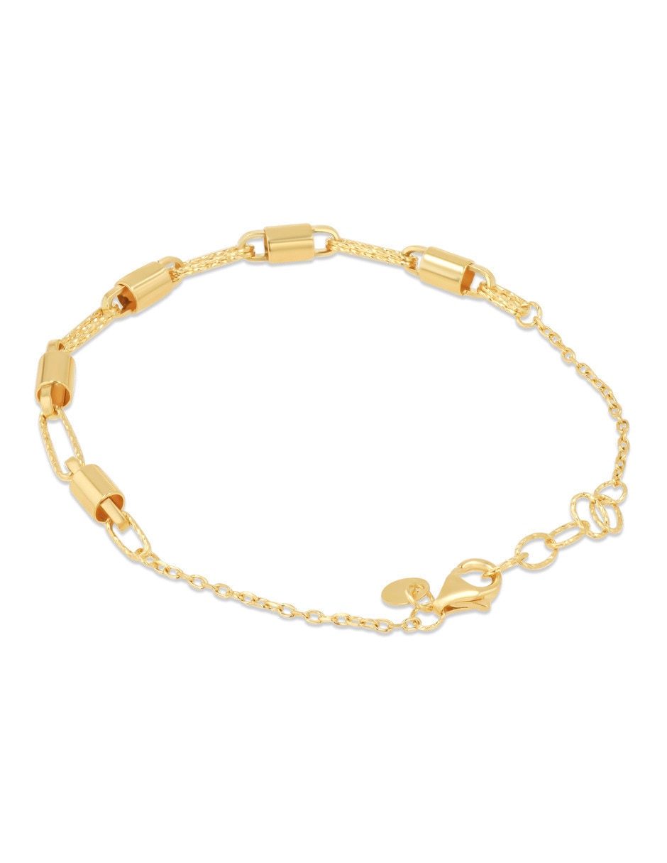 Pulsera de oro amarillo 10 K acabado brillante 3