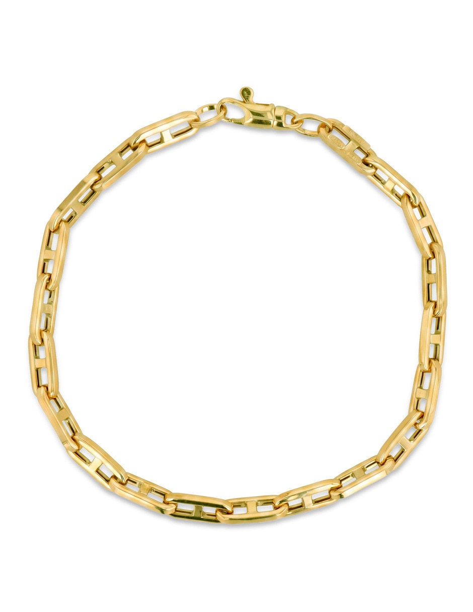 Pulsera de oro amarillo 10 K acabado brillante
