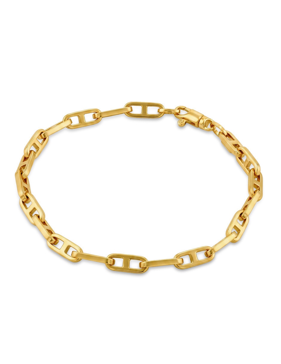 Pulsera de oro amarillo 10 K acabado brillante 4