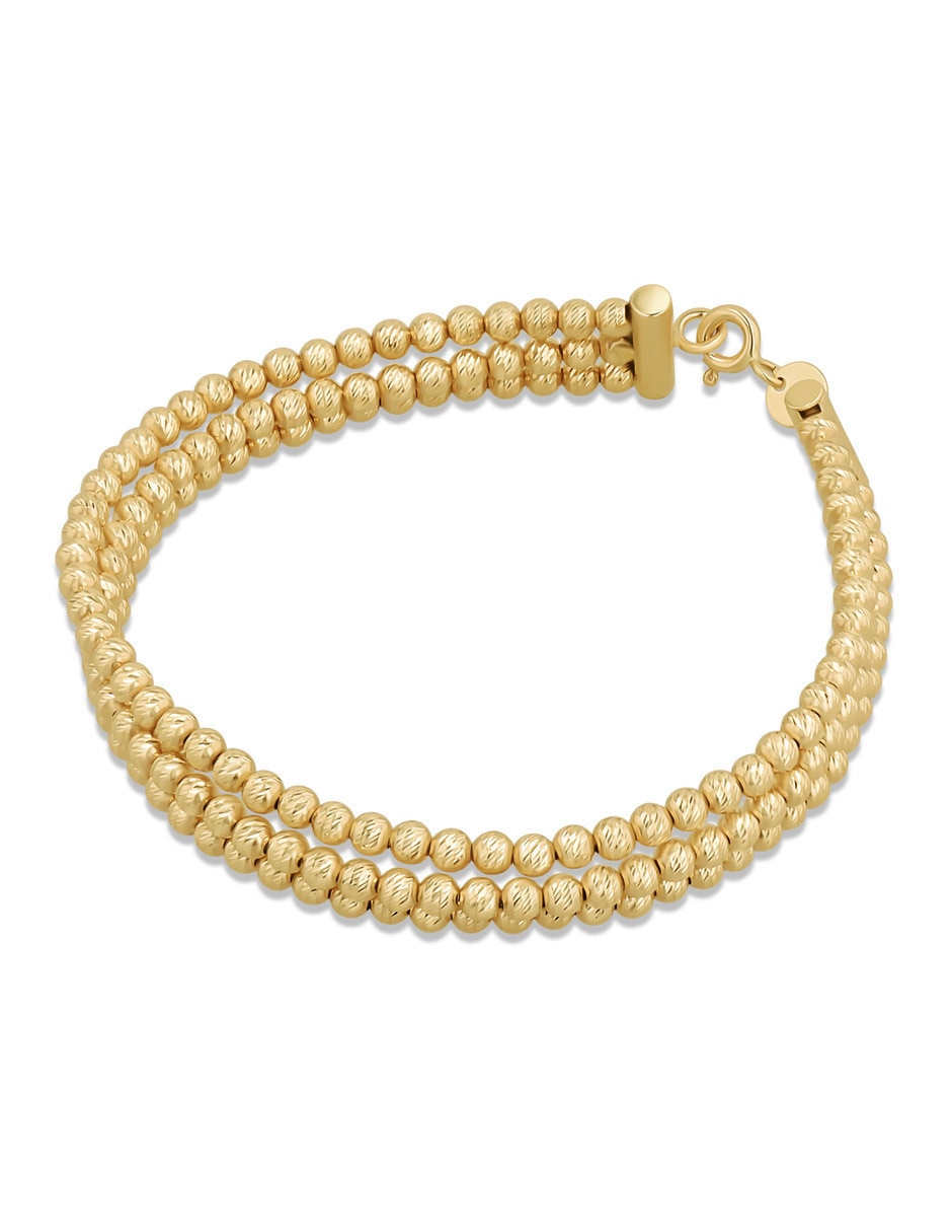 Pulsera de oro amarillo 10 K acabado brillante 4